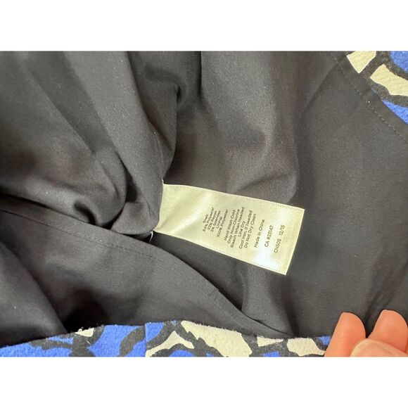 Talbots Sheath Dress Blue Floral Stretch Short Sleeve Women’s Size 8 - Picture 5 of 5